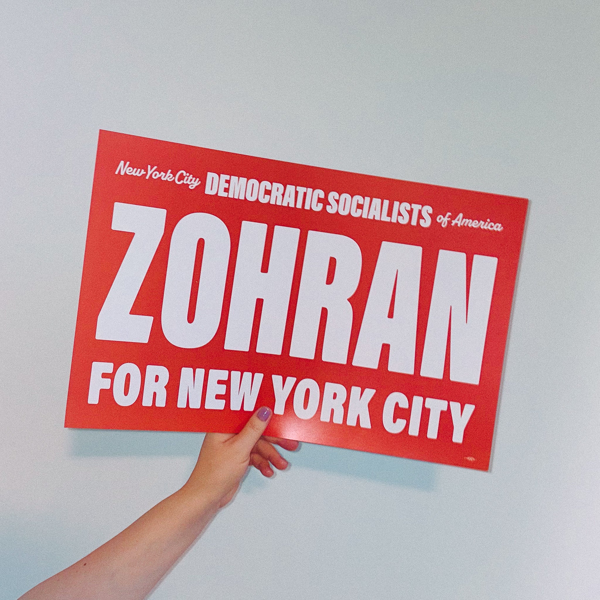 Zohran Window Sign & Posters