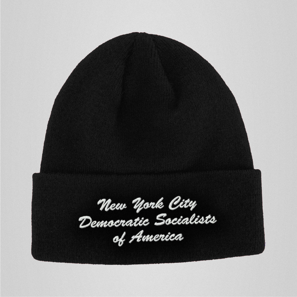 NYC Democratic Socialists of America Script Beanie