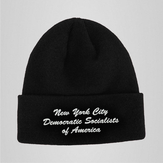 NYC Democratic Socialists of America Script Beanie