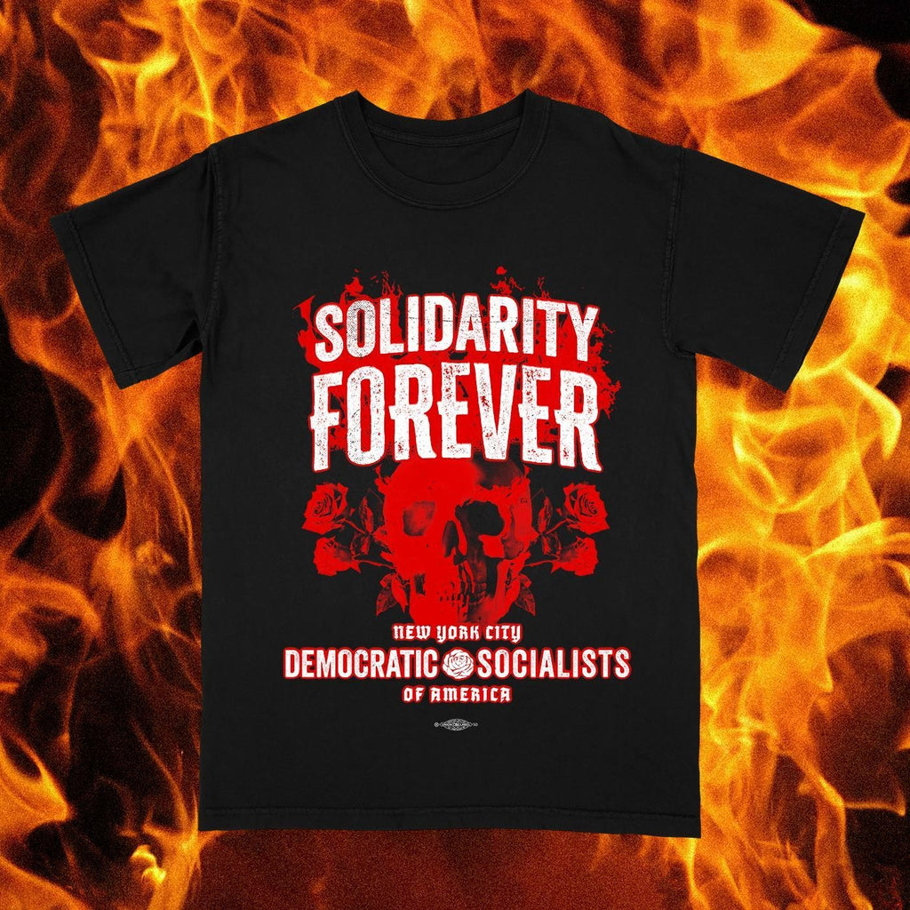 Skull & Roses Labor Solidarity Tee