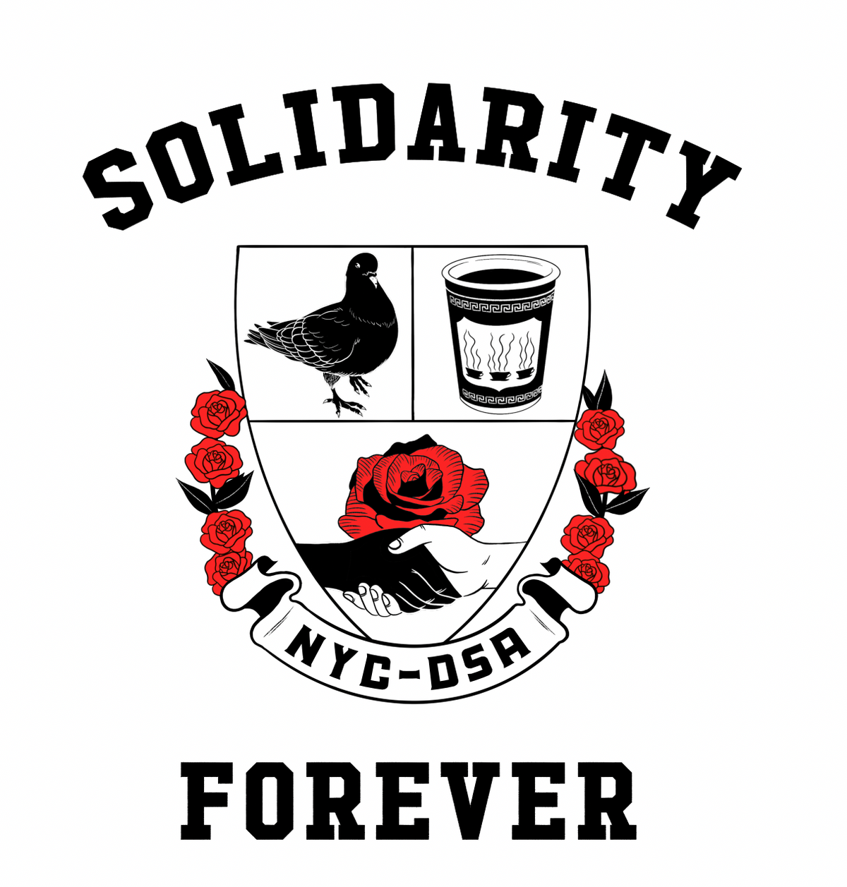Solidays Merch Solidarity Forever Sweatshirt – NYC-DSA Shop